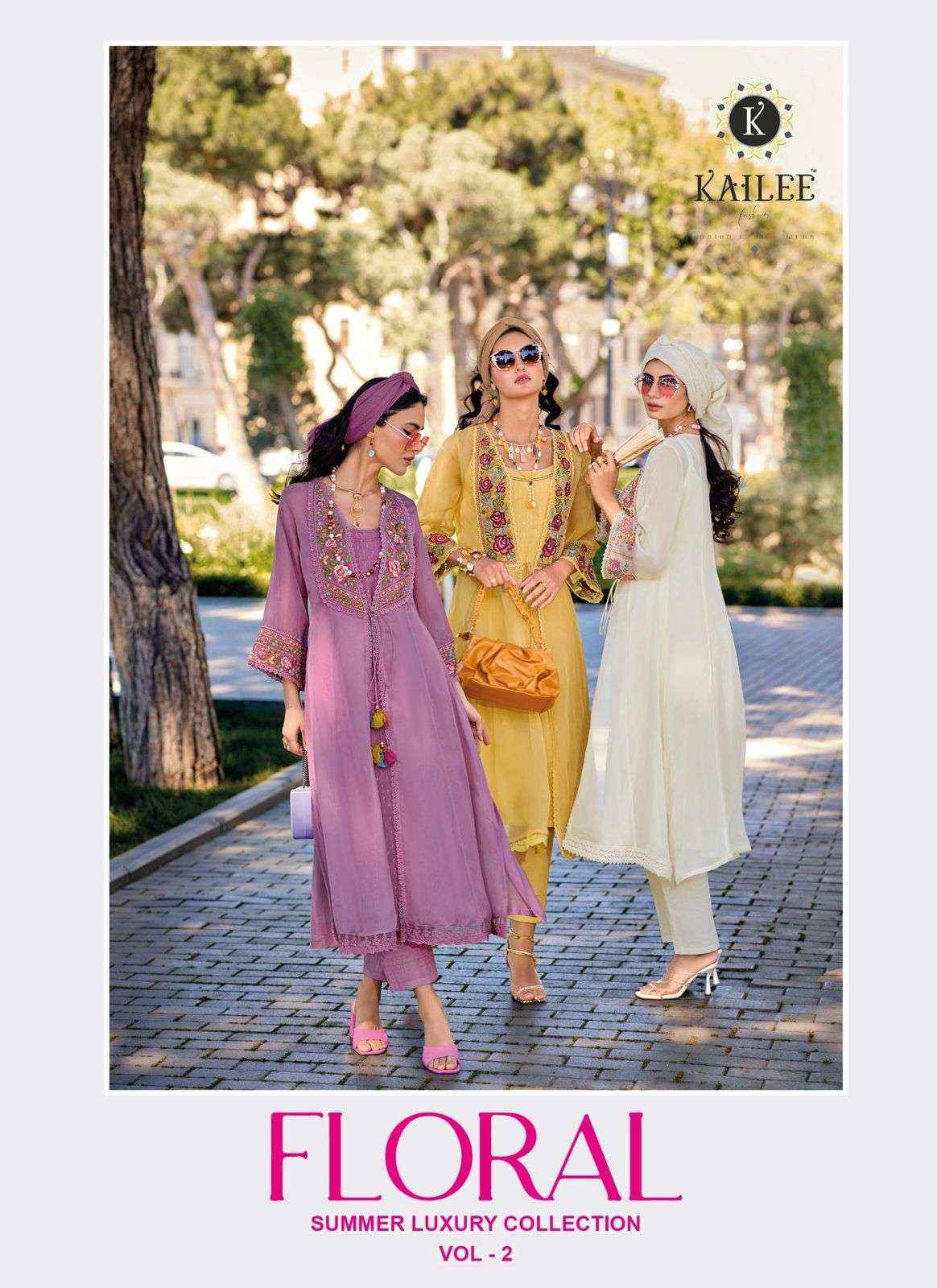 KAILEE FASHION FLORAL VOL 2 HEAVY BEAUTIFUL DESIGNER SUIT ( 5 pcs catalog )