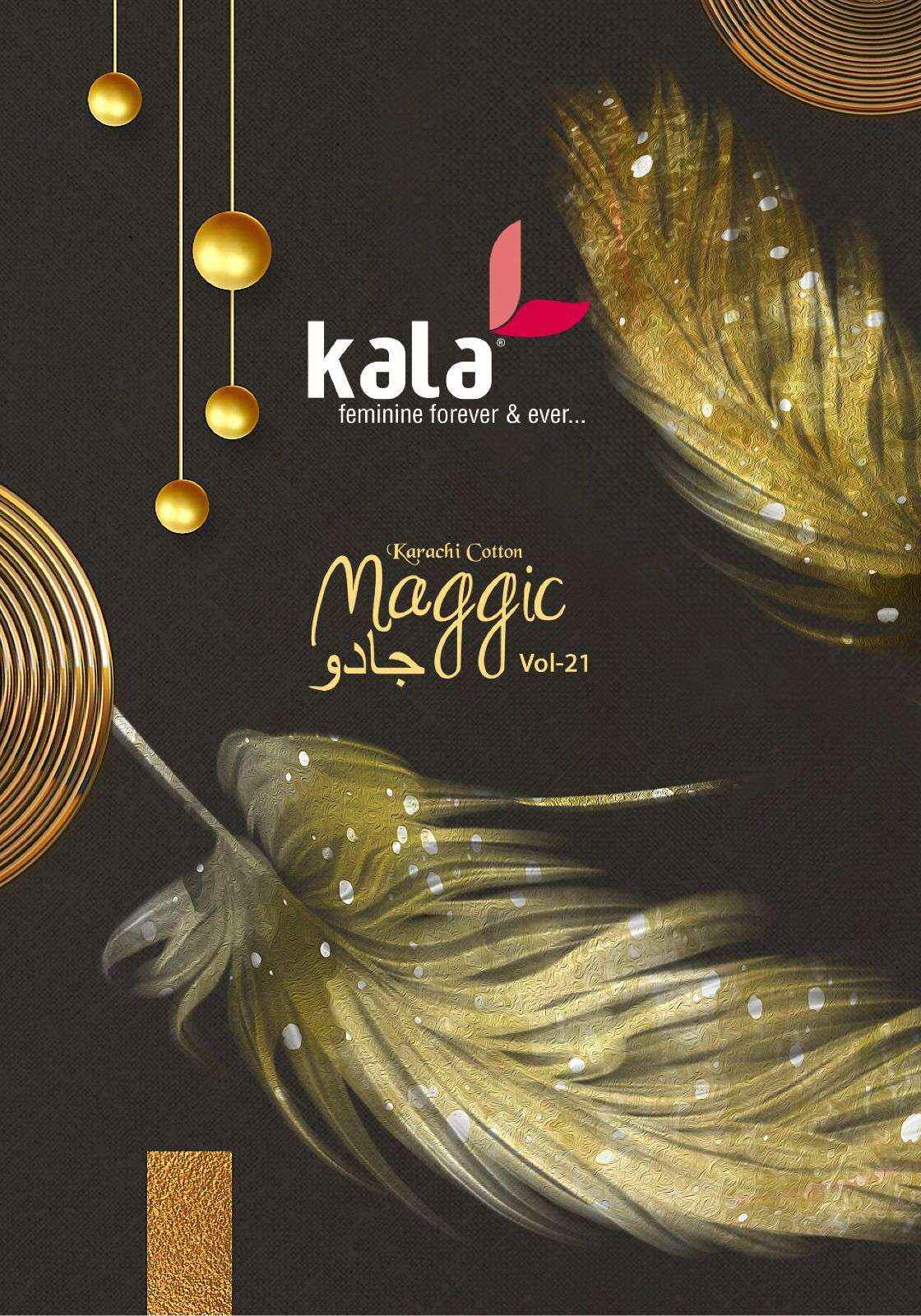 KALA FASHION MAGGIC VOL 21 COTTON KARACHI DRESS MATERIAL ( 12 pCS CATALOG )