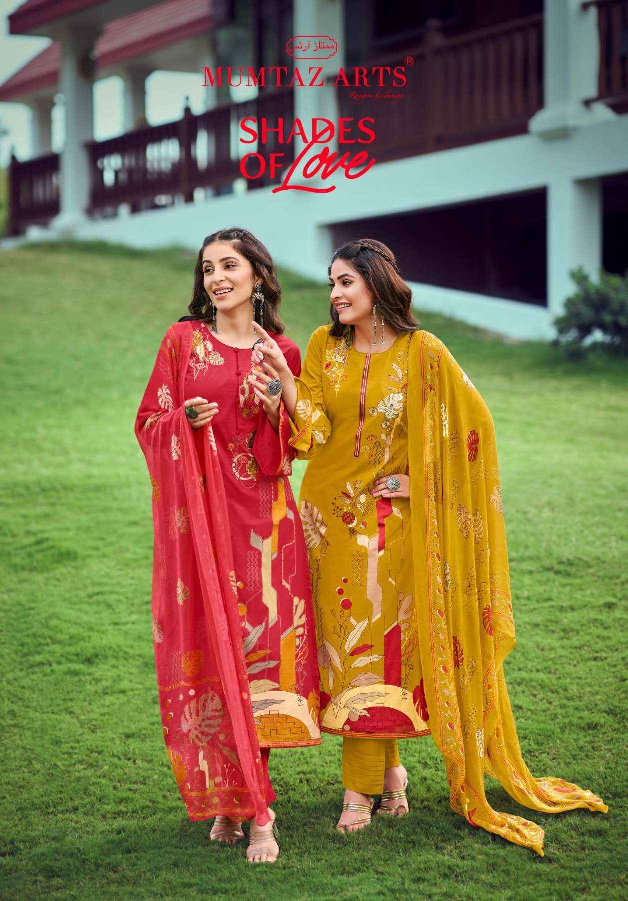 MUMTAZ ARTS SHADES OF LOVE COTTON DIGITAL DESIGNER SUITS ( 4 PCS CATALOG )