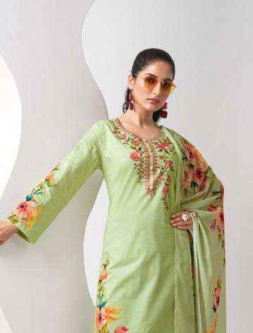 KESAR KARACHI PRINTS DREAMS LAWN COTTON FANCY WORK SUIT ( 6 PCS CATALOG )