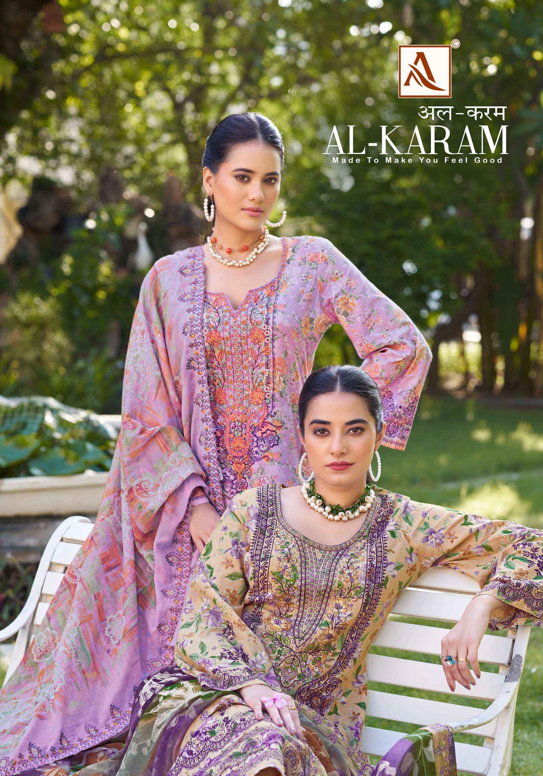 ALOK SUITS AL KARAM COTTON DRESS MATERIAL FACTORY PRICE