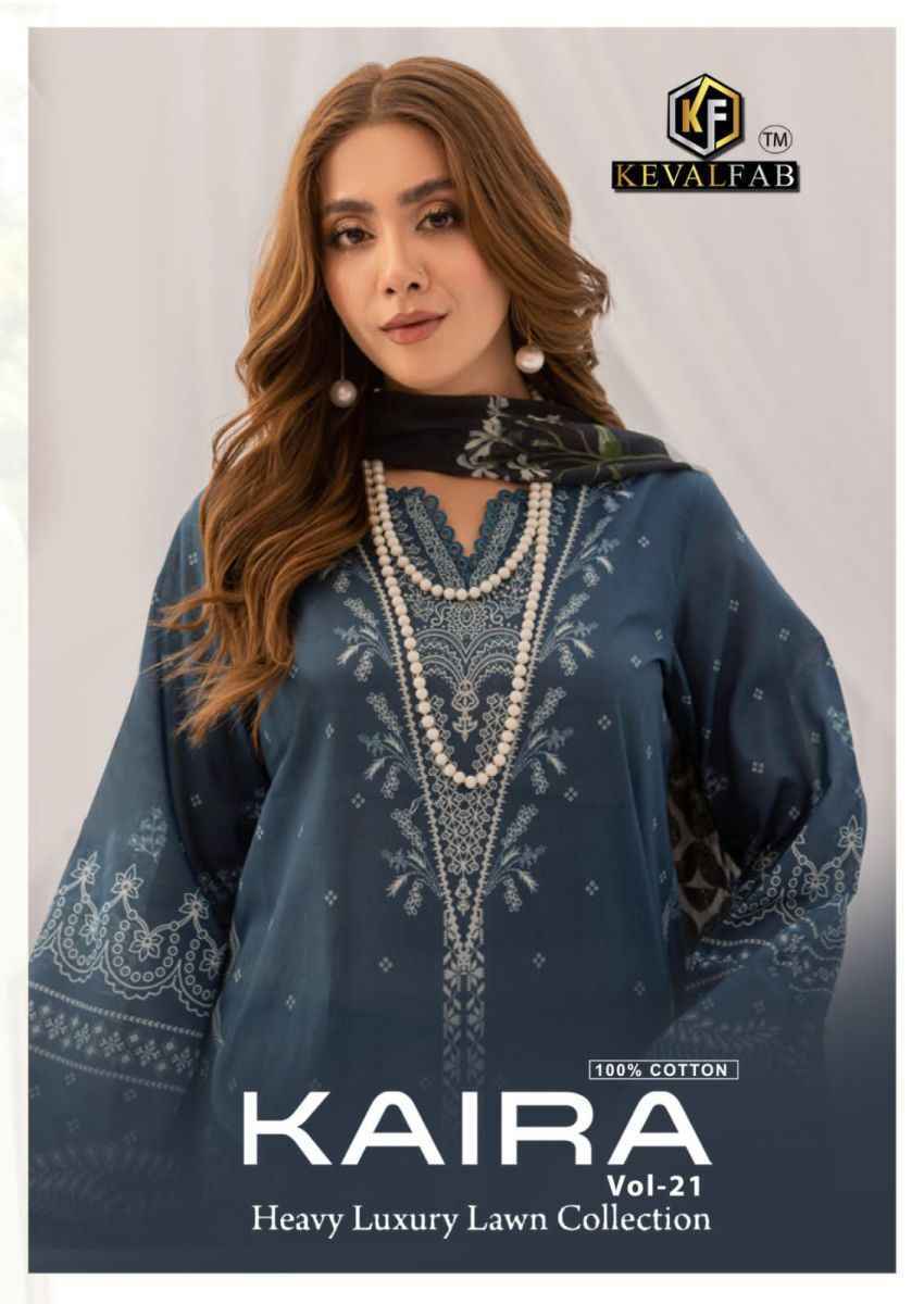 Keval Fab Kaira Vol 21 Cotton Pakistani Suit ( 6 pcs Catalogue )