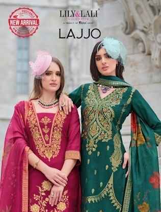 Lily & Lali Lajjo Jacquard Silk Readymade Suits ( 6 pcs Catalogue )