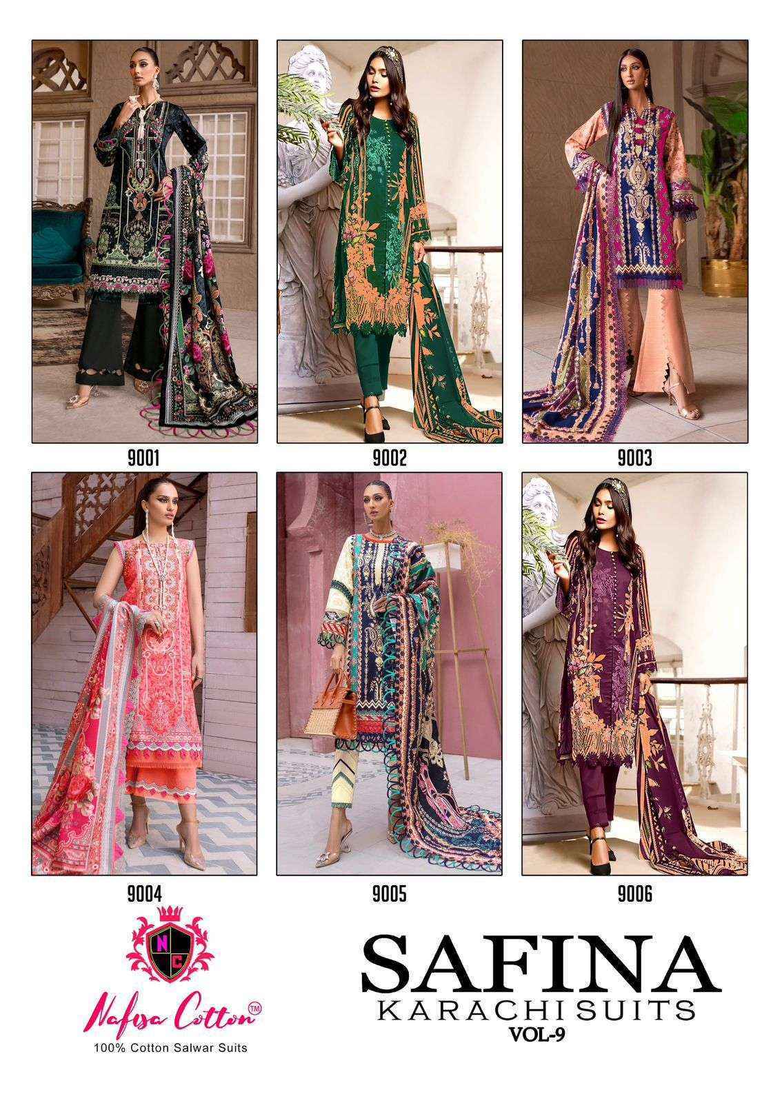 Nafisa Cotton Safina Vol-9 Cotton Dress Material ( 6 pcs Catalogue )