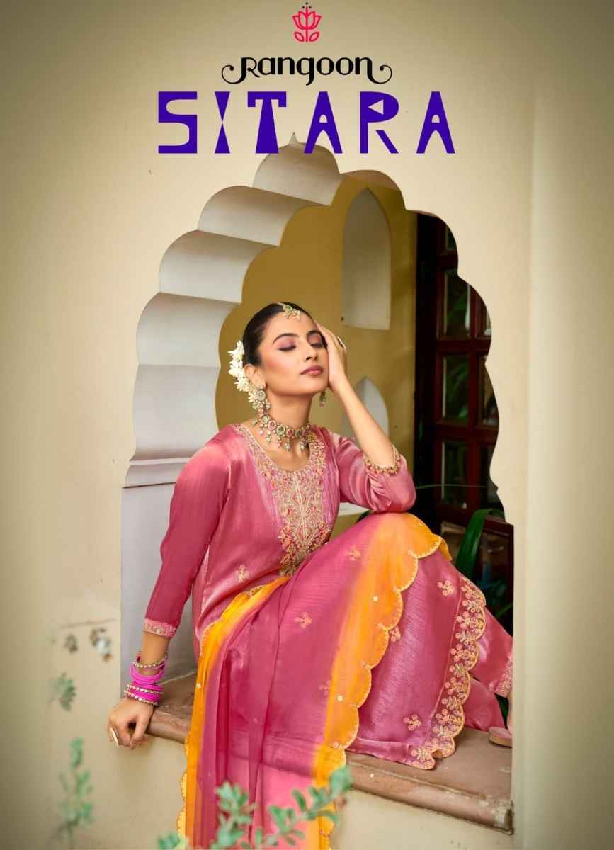 Rangoon Sitara Burberry Silk Kurti Combo 4 pcs Catalogue