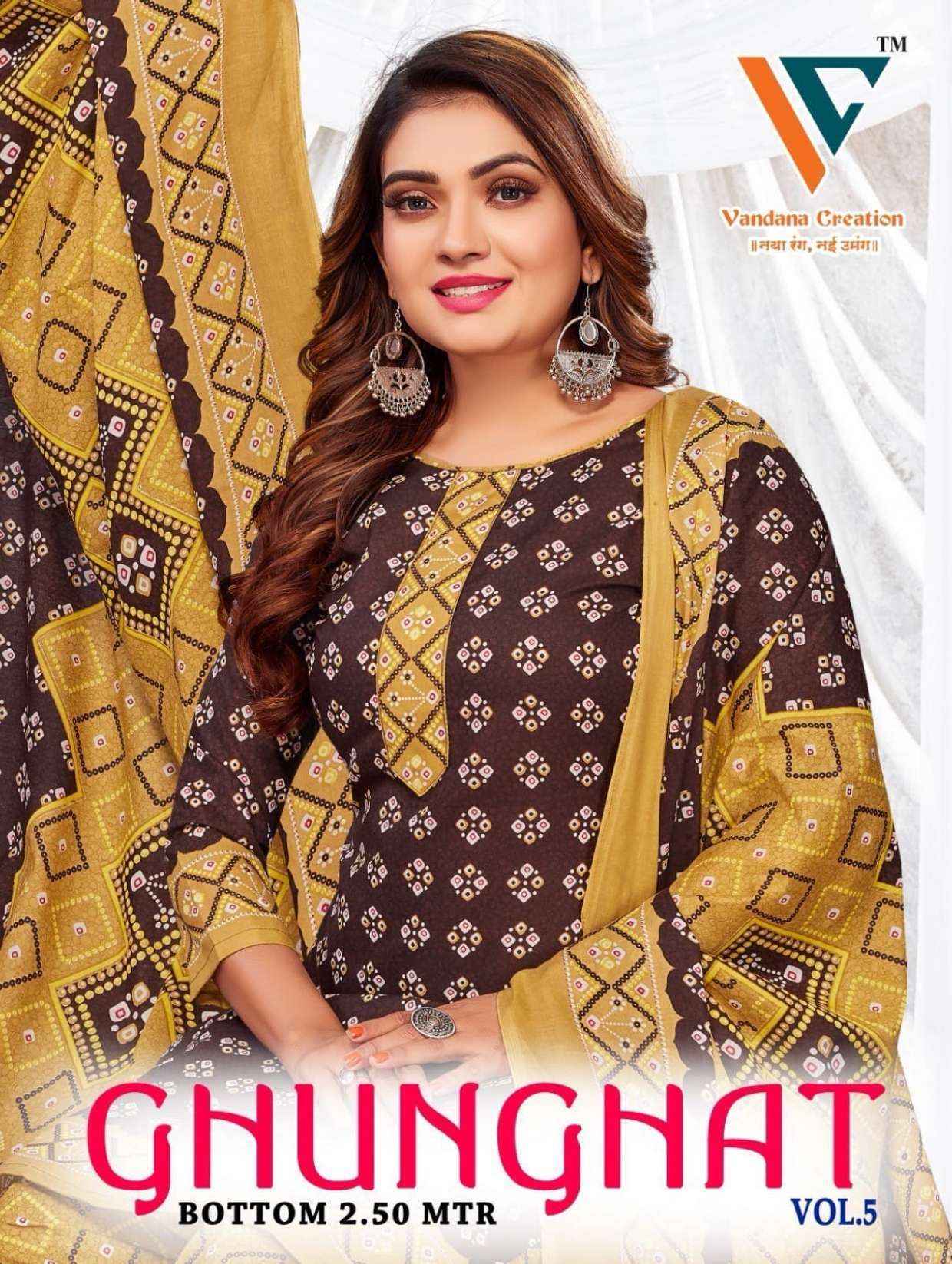 Vandana Creation Ghunghat Vol 5 Cotton Dress Material 8 pcs Catalogue