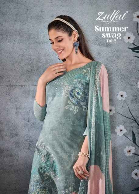 Zulfat Summer Swag Vol 2 Cotton Salwar Kameez ( 6 pcs Catalogue )