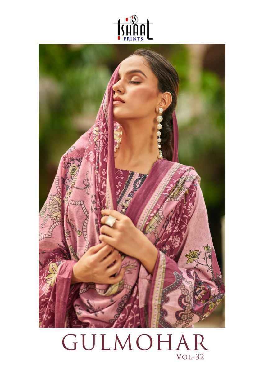 Ishaal Prints Gulmohar Vol 32 Lawn Dress Material (10 Pc Catalouge )