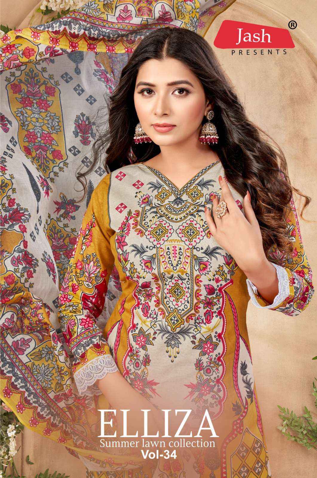 JASH ELLIZA VOL 34 COTTON DIGITAL PRINT SALWAR SUIT ( 10 PCS CATALOG )