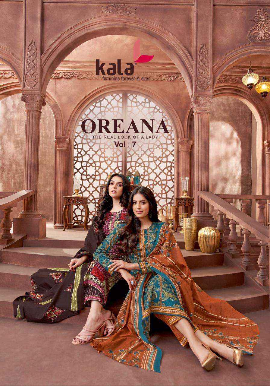 KALA FASHION OREANA VOL 7 COTTON JAIPURI PRINT SALWAR KAMEEZ ( 12 PCS CATALOG )