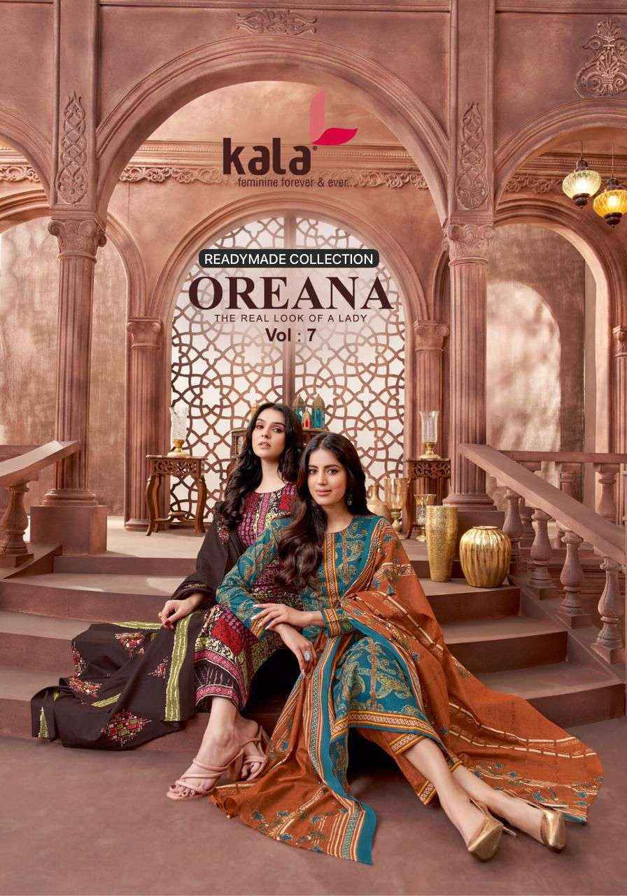 KALA FASHION OREANA VOL 7 COTTON READY MADE SUIT ( 12 PCS CATALOG )