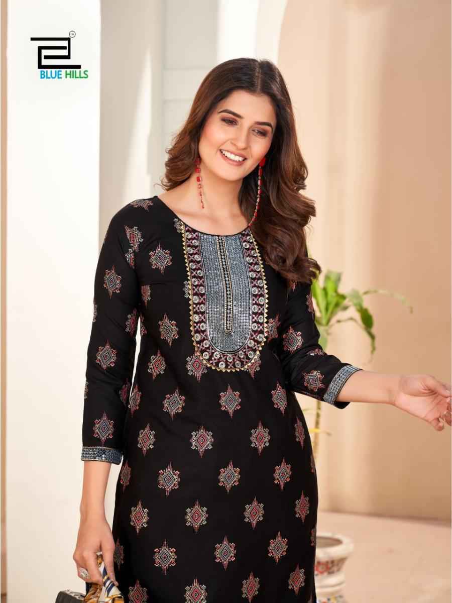 Blue Hills Royal Queen Cotton Kurti 10 pcs Catalogue