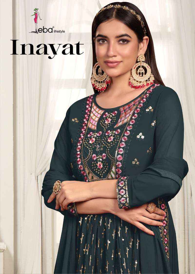 Eba Lifestyle inayat series 1543-1546 Blooming Georgette suit Wholesale Surat ( 4 Pcs Catalog )