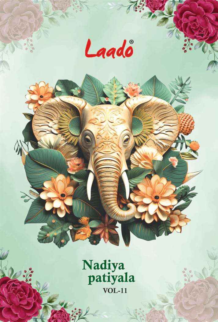 LAADO NADIYA PATIYALA VOL 11 COTTON PRINTED SALWAR SUIT WHOLESALE MARKET ( 12 CS CATALOG }