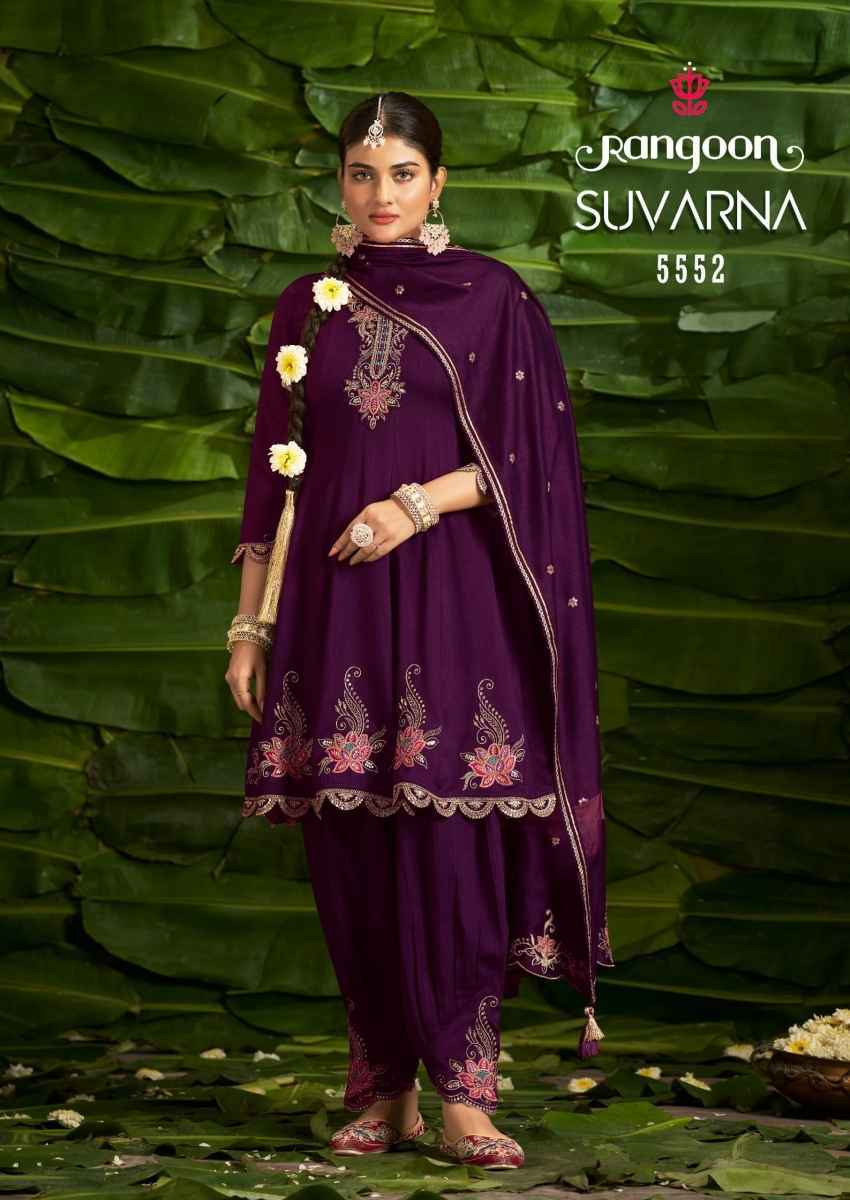 Rangoon Suvarna Silk Kurti Combo 4 pcs Catalogue