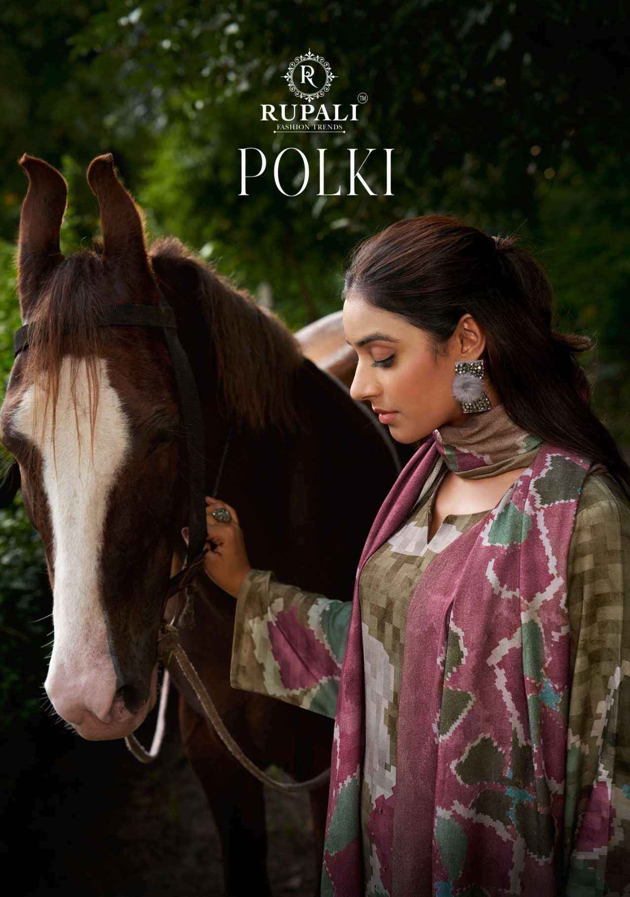 Rupali Fashion Polki Fancy Winter Collection Pashmina Suit wholesale price ( 4 pcs catalog )