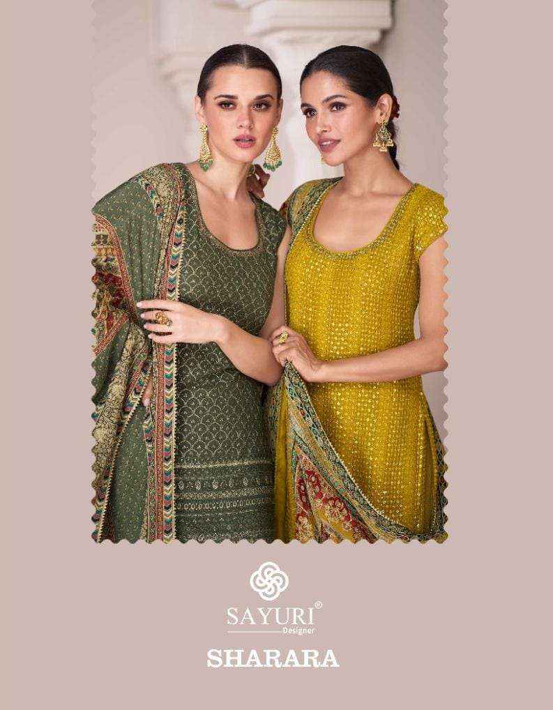 Sayuri Sharara Festive Wear Designer Readymade suit wholesale price ( 2 pcs catalog )