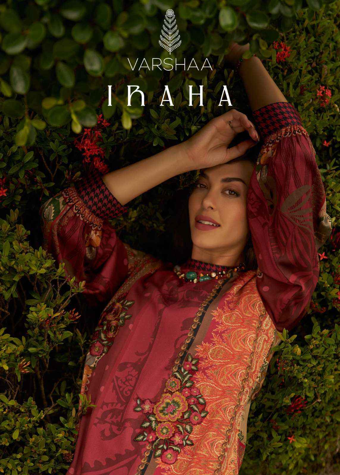 Varsha Iraha Premium Design Pashmina salwar kameez wholesale price ( 4 pcs catalog )