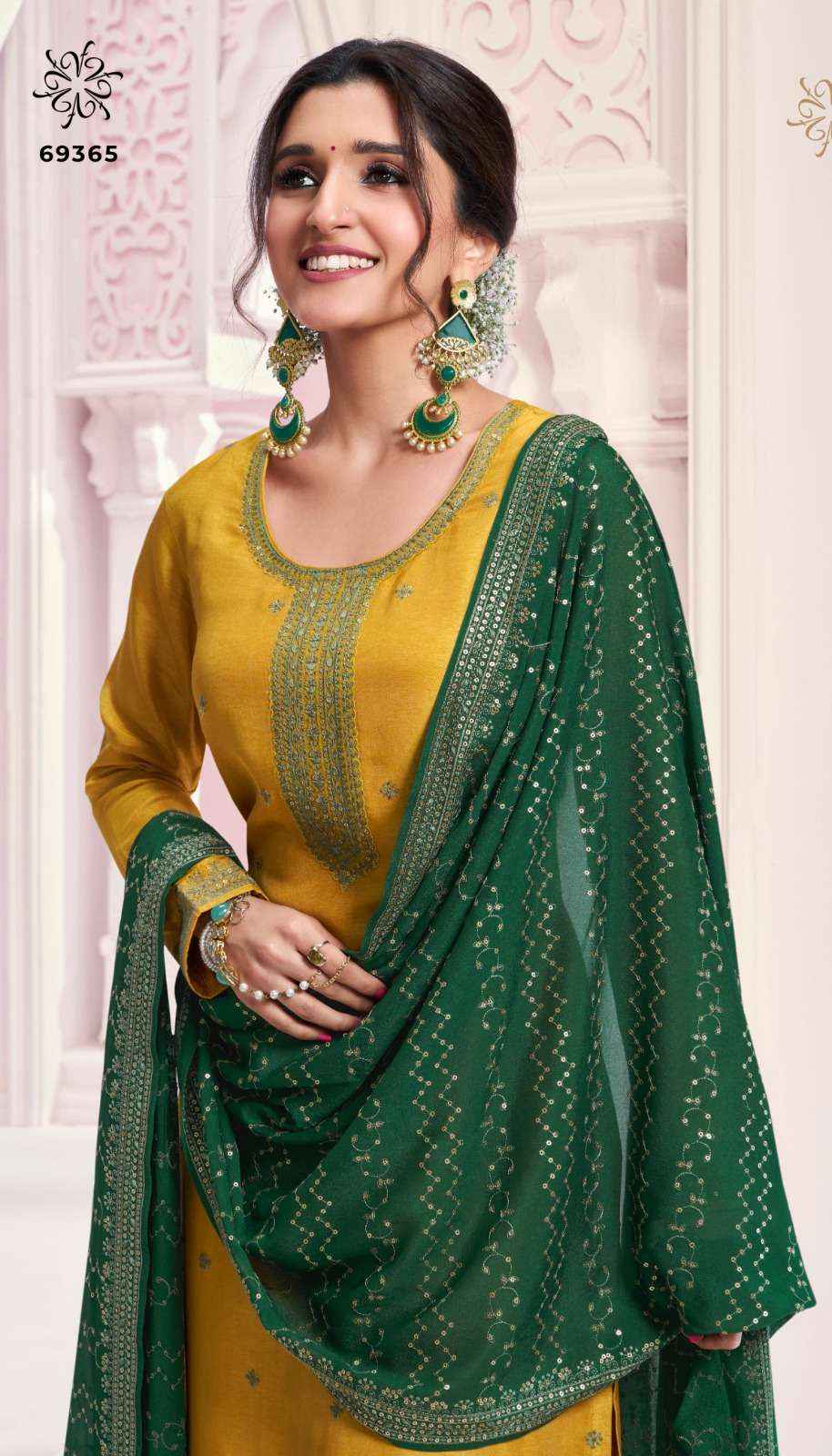 Vinay Fashion Kuleesh Siya Straight Style Designer Silk Suit wholesale price ( 6 pcs catalog )