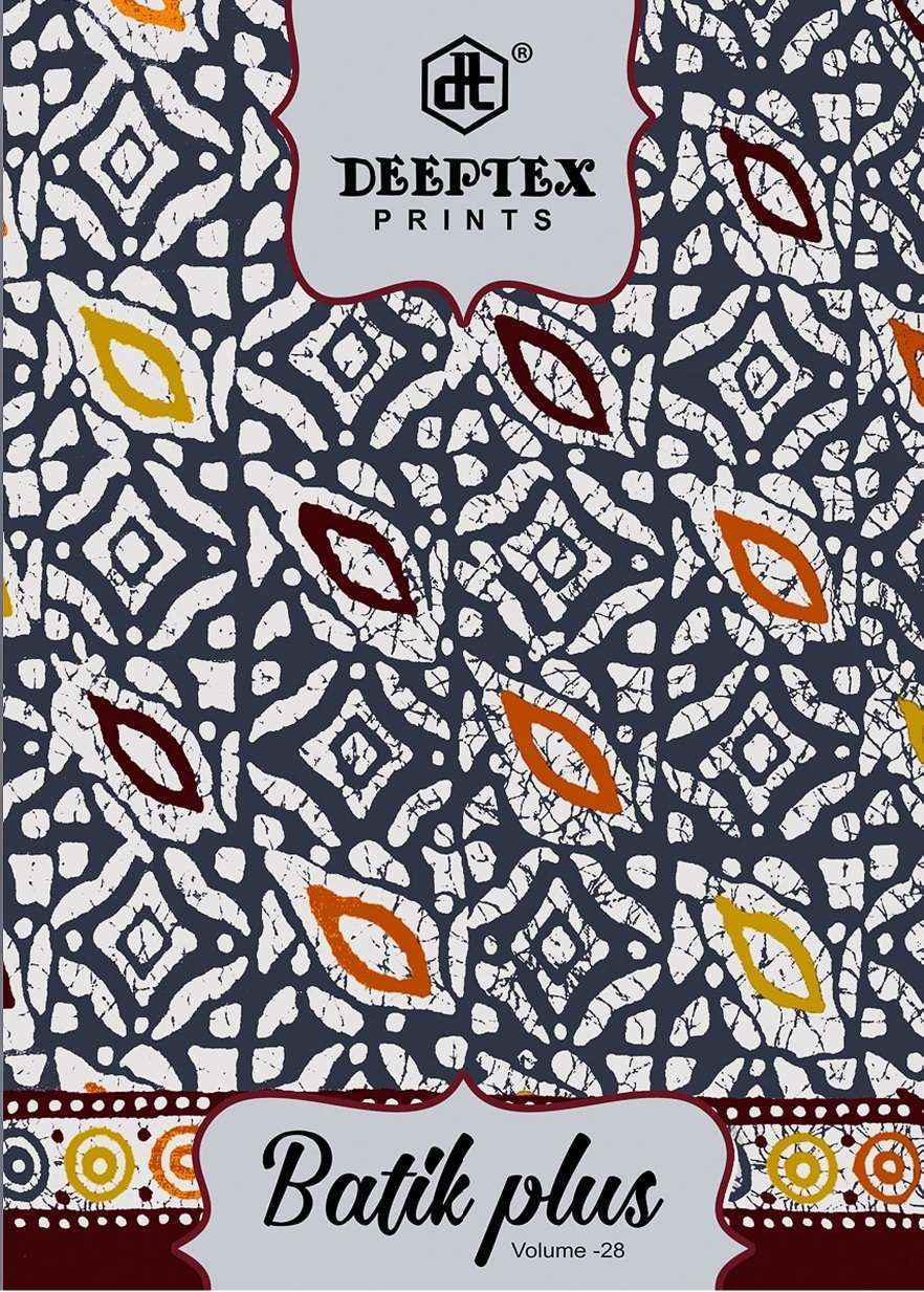 Deeptex Prints Batik Plus Vol 28 Wholesale Cotton Salwar Suits (10 pcs Catalogue )