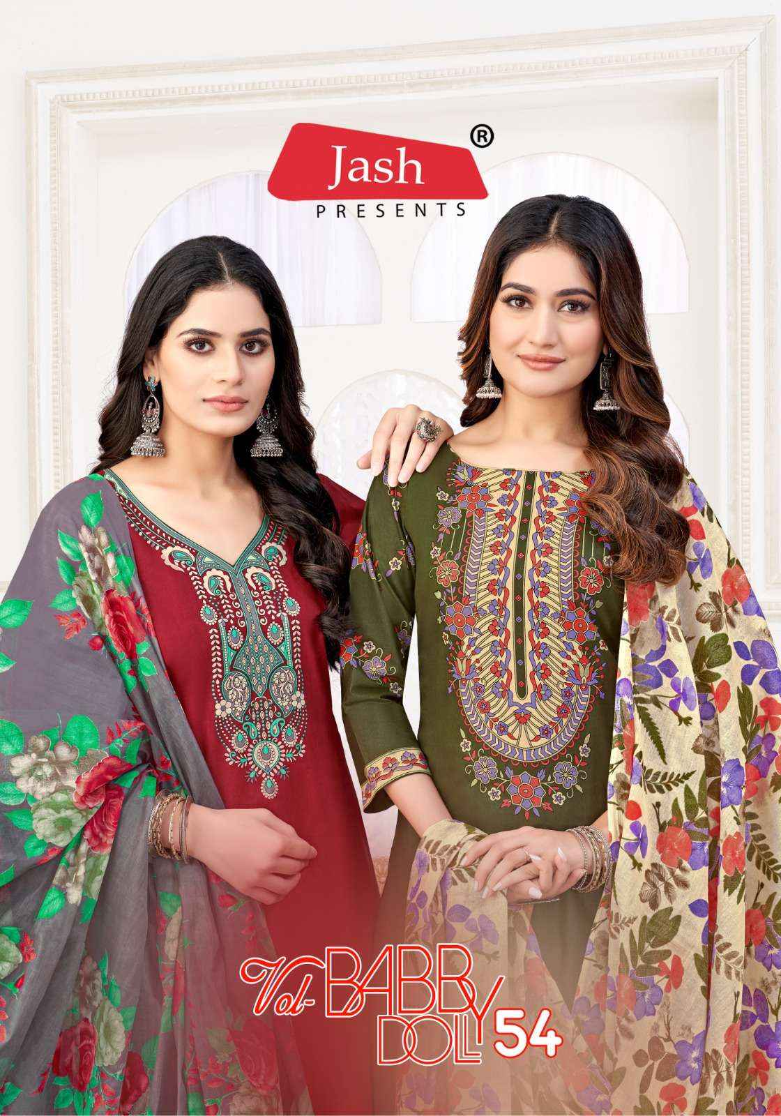 JASH BABY DOLL VOL 54 COTTON PATIYALA DRESS MATERIAL ( 12 PCS CATALOG )