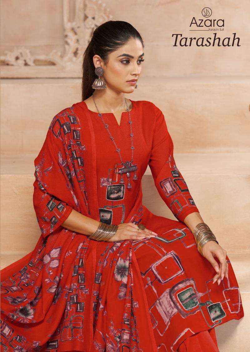 Radhika Fashion Azara Tarashah Viscouse Dress Material Wholesale Price ( 4 Pcs Catalog )