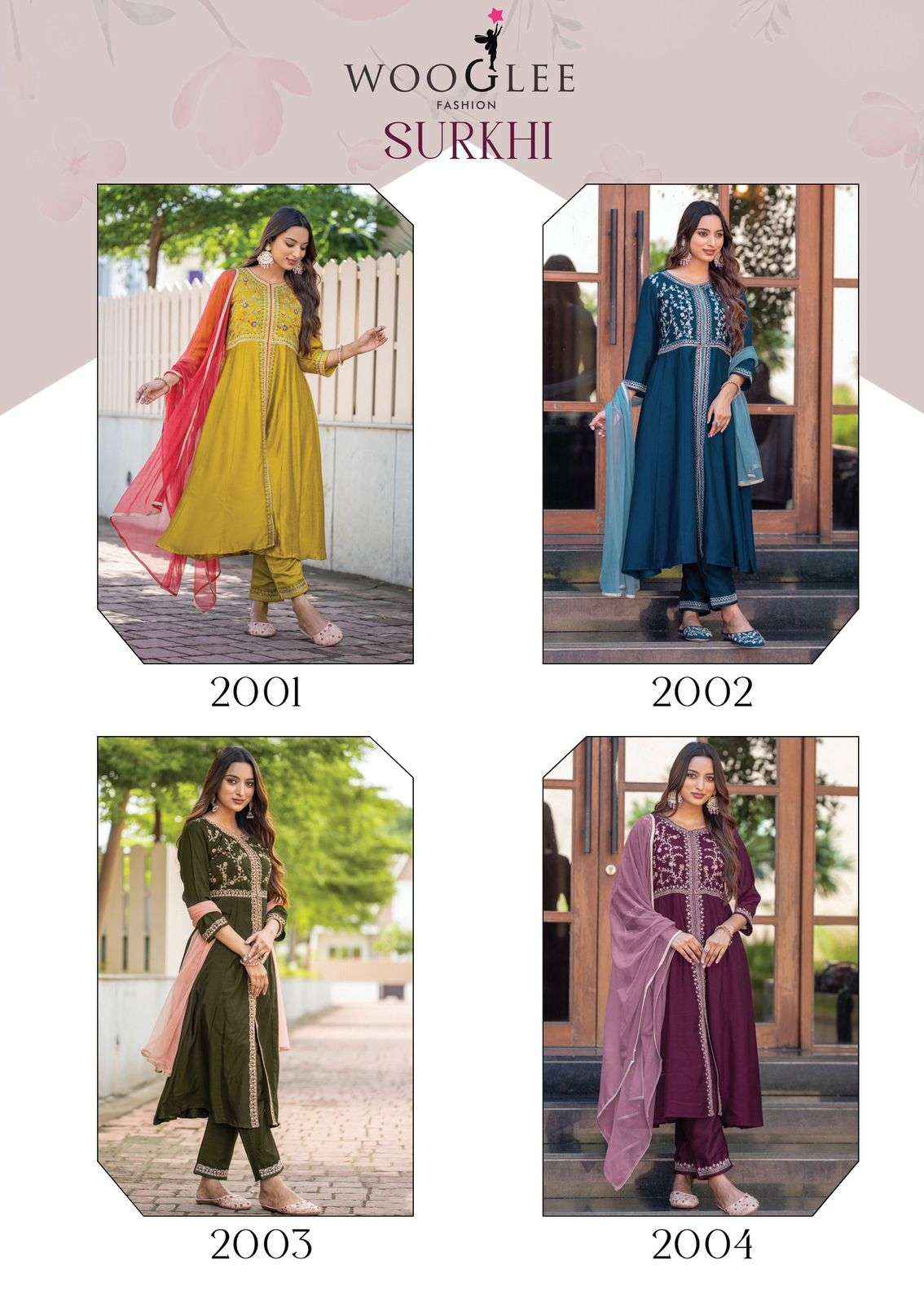 Wooglee Fashion Surkhi Designer Readymade Suits Wholesale Price ( 4 Pcs Catalogue )