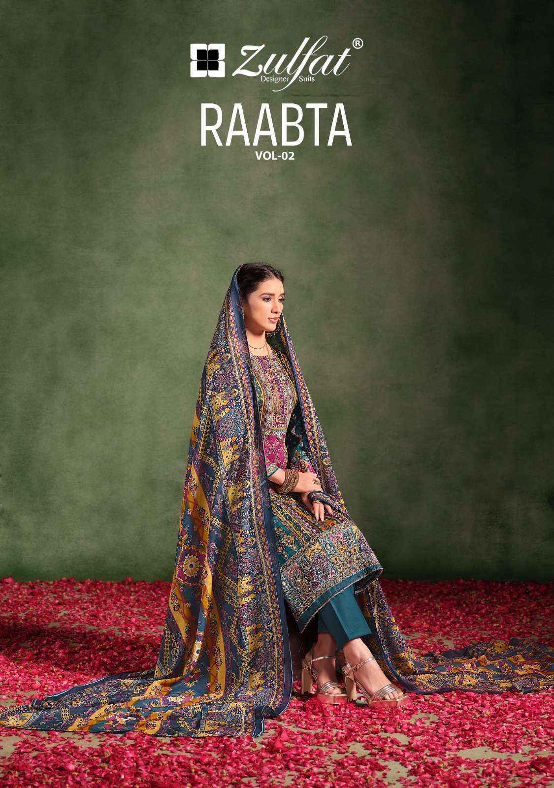 Zulfat Raabta Vol 2 Jam Cotton Dress Material wholesale price ( 6 pcs catalog )