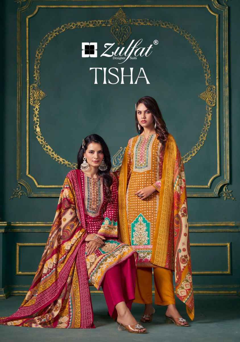 Zulfat Tisha Viscouse Reyon Dress Material Wholesale Price ( 6 Pcs Catalog )