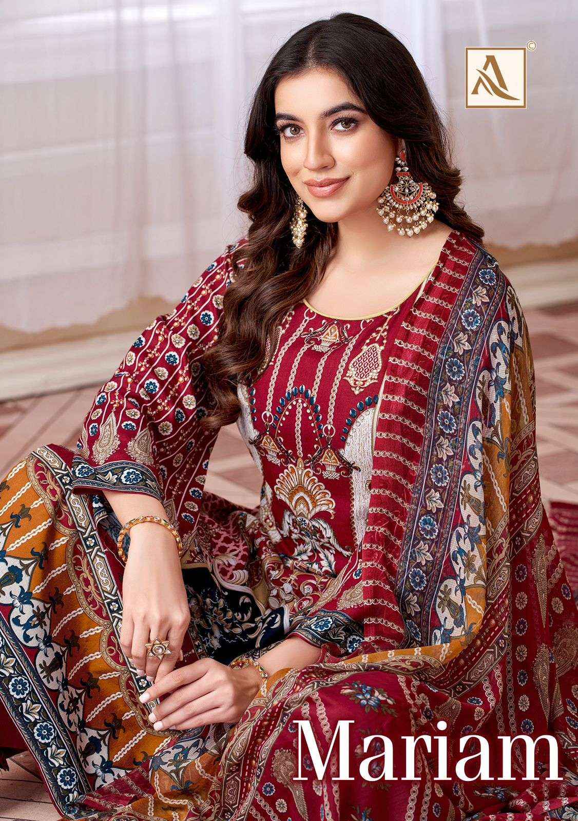 ALOK MARIAM WHOLESALE RAYON PAKISTANI SALWAR KAMEEZ ( 8 PCS CATALOGUE )