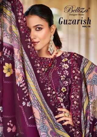 Belliza Designer Guzarish Vol 18 Wholesale Cotton Dress Material ( 8 pcs Catalogue )