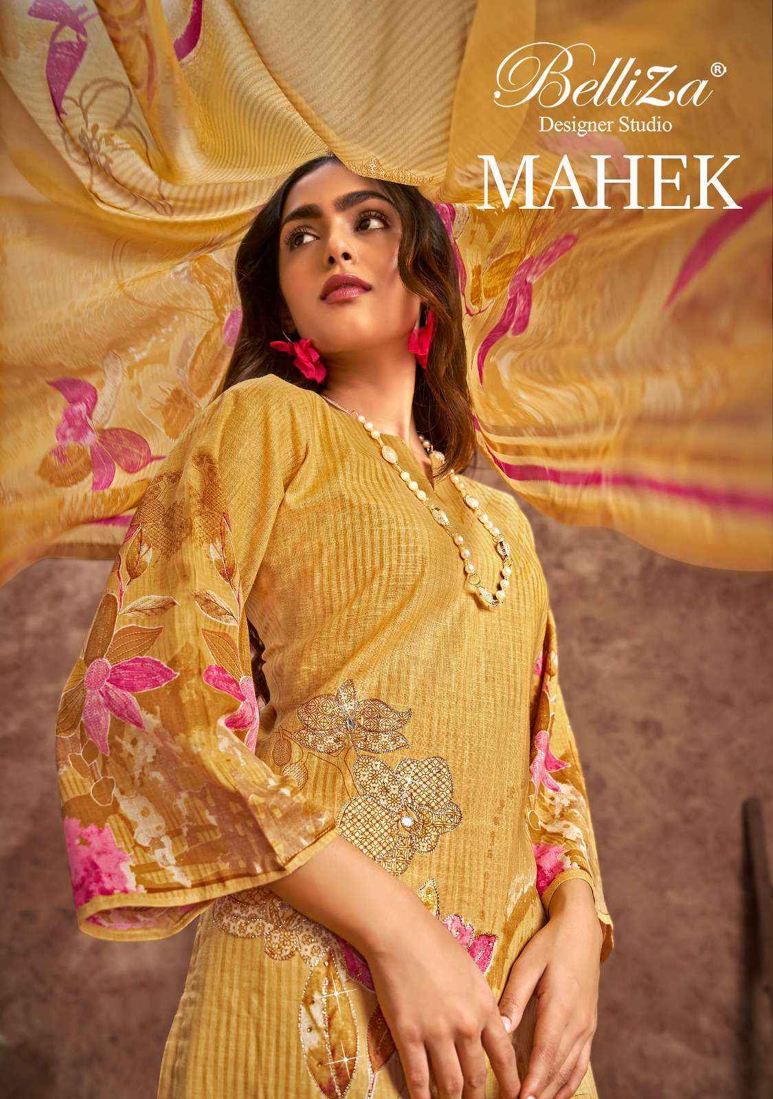 Belliza Designer Mahek Wholesale Cotton Dress Material ( 4 pcs Catalogue )