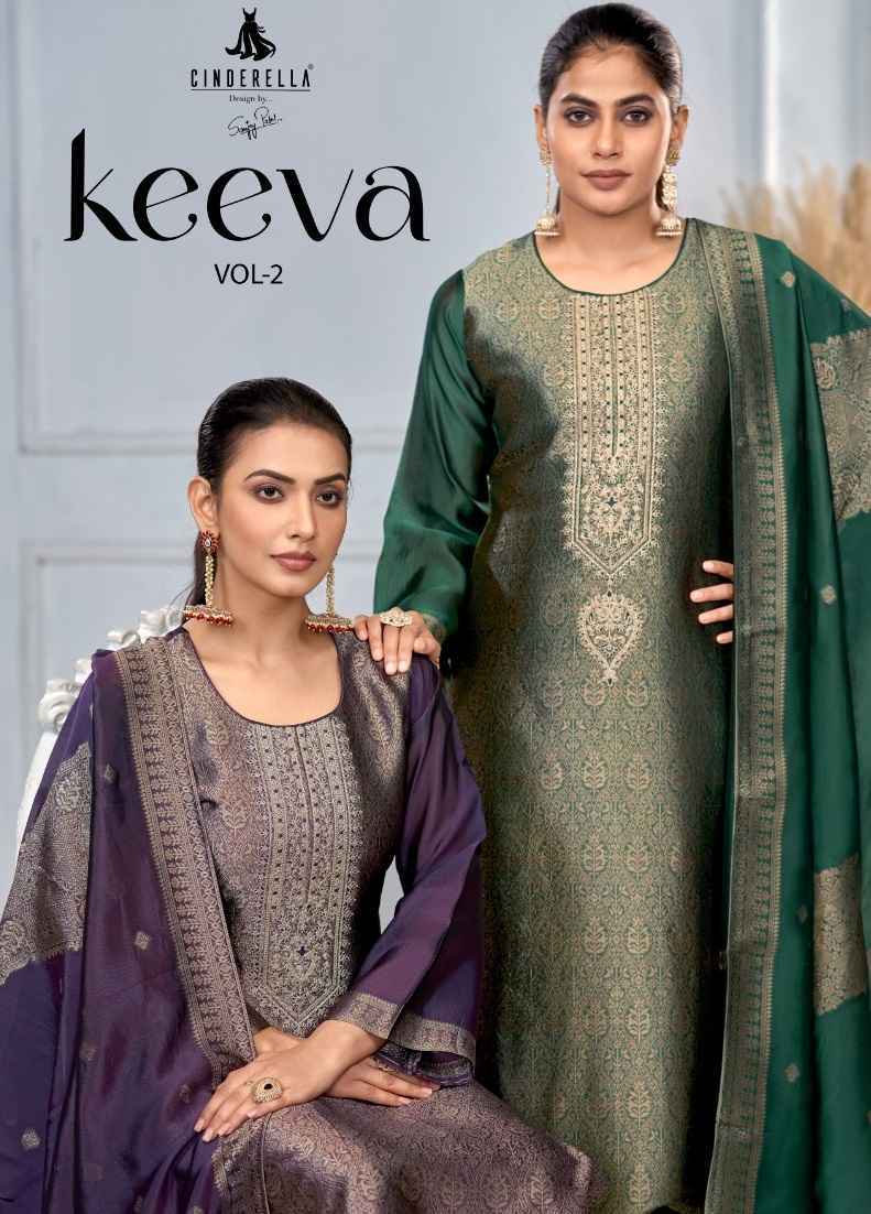 Cinderella Keeva Vol 2 Banglory Silk Dress Material Wholesale Price ( 4 Pcs Catalog )