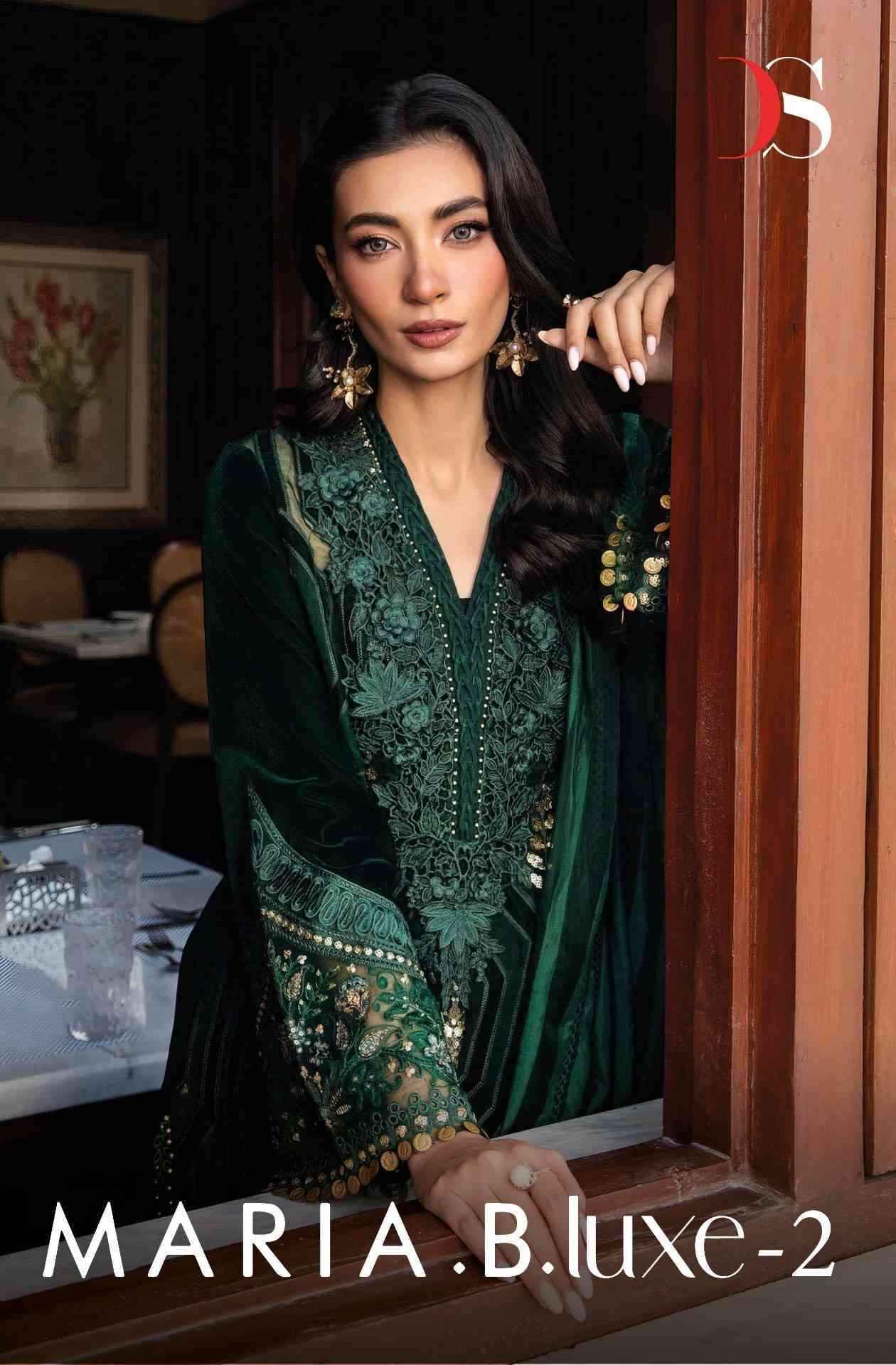 Deepsy Suits Maria B Luxe 2 Embroidered Pakistani Salwar Suits ( 5 Pcs Catalogue )