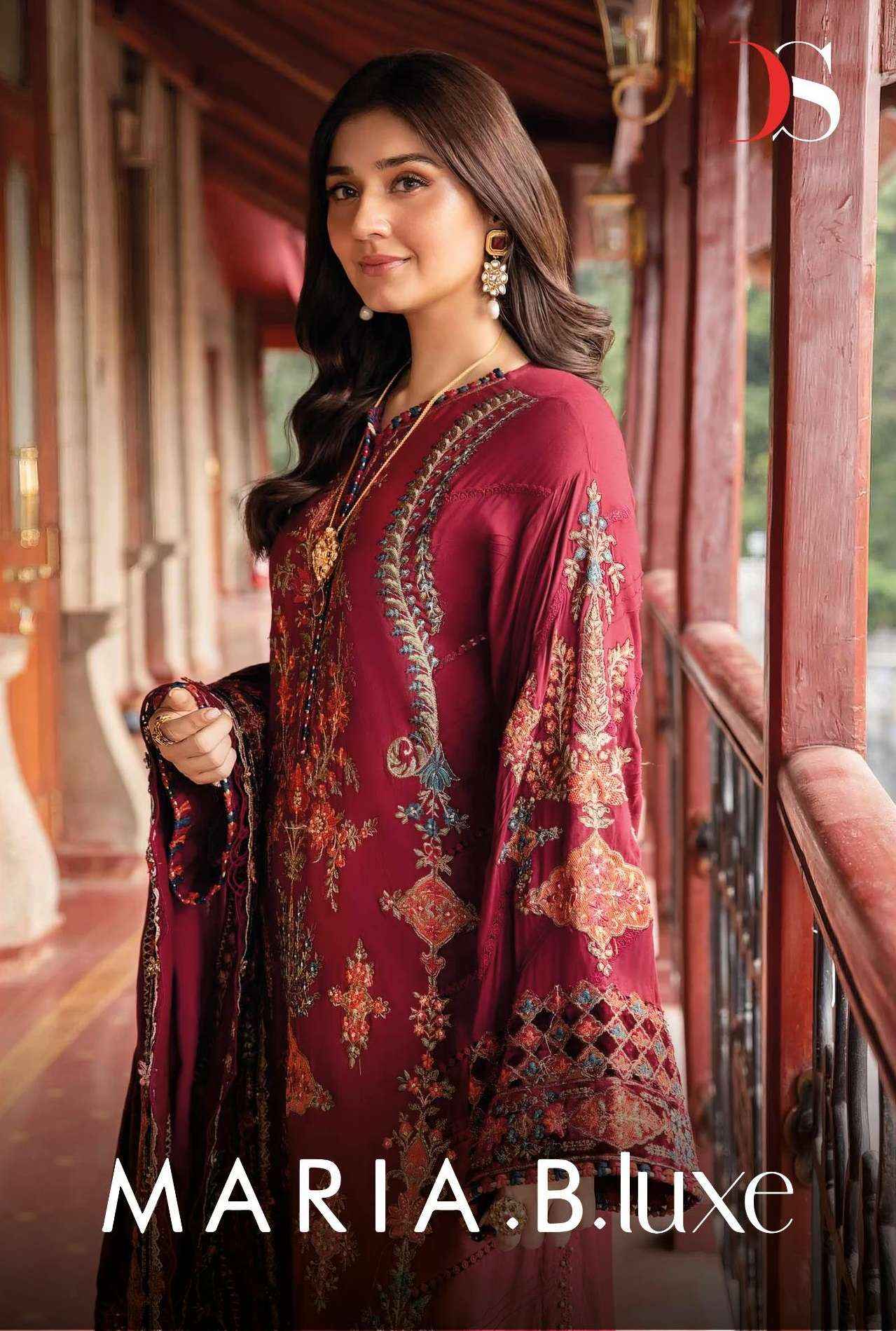 DEEPSY SUITS MARIA B LUXE VISCOSE PAKISTANI SUITS ( 4 PCS CATALOGUE )