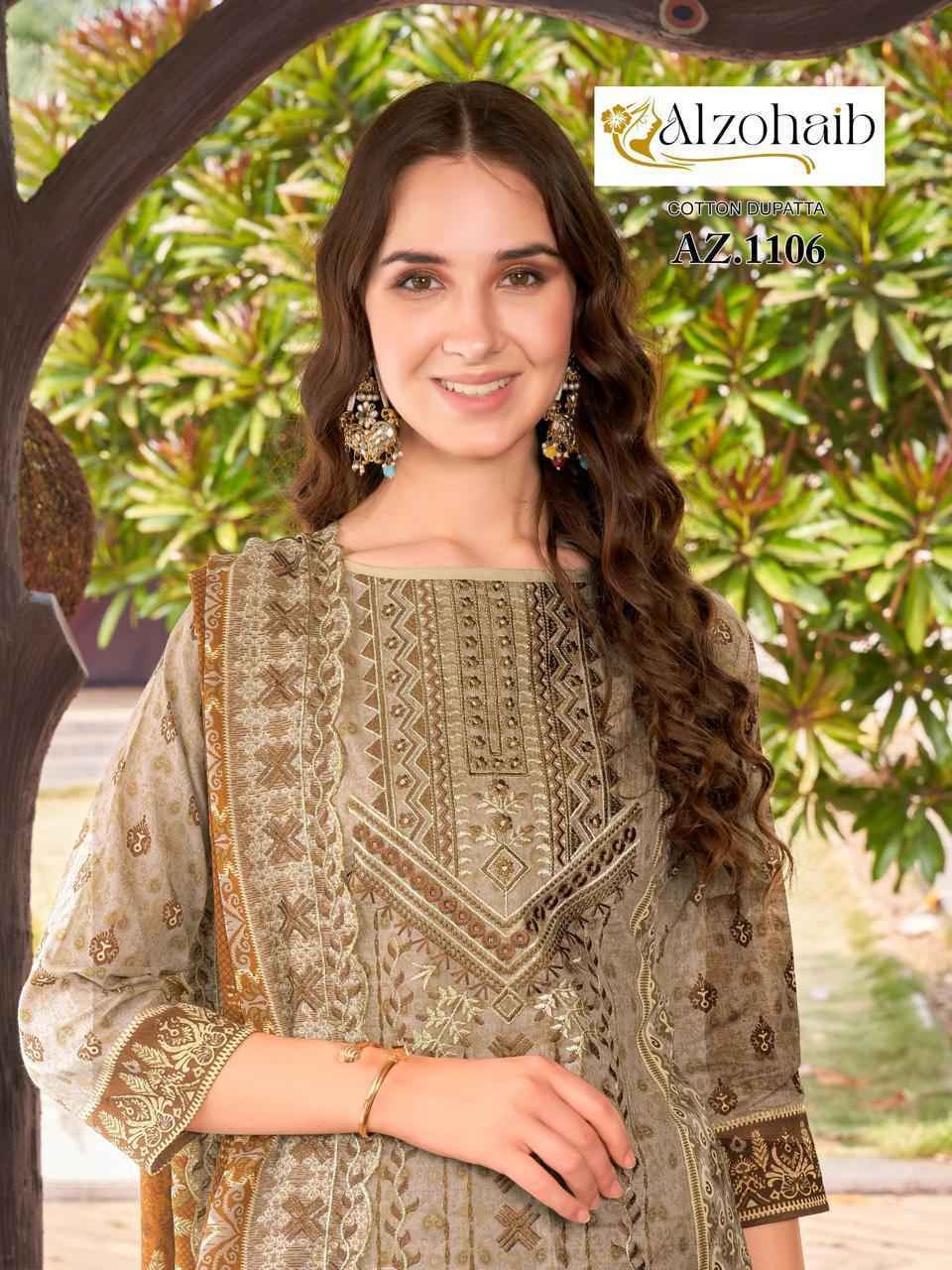 Dohaib AZ Cotton Dress  Material Wholesale Price ( 6 Pcs Catalog )