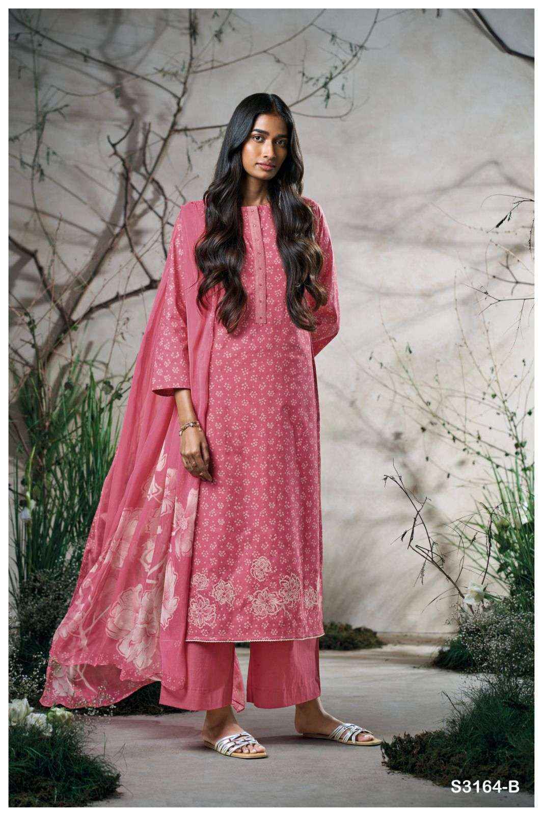 Ganga Arisha 3164 Cotton Dress Material Wholesale Price  ( 4 Pcs Catalog )