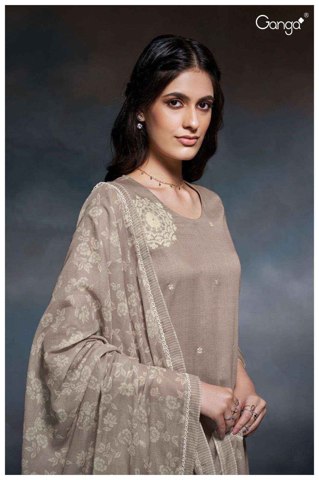 Ganga Fashion Maren 2763 Fancy Cotton Premium Design Suit Dress Material Wholesale Price ( 4 Pcs Catalog )