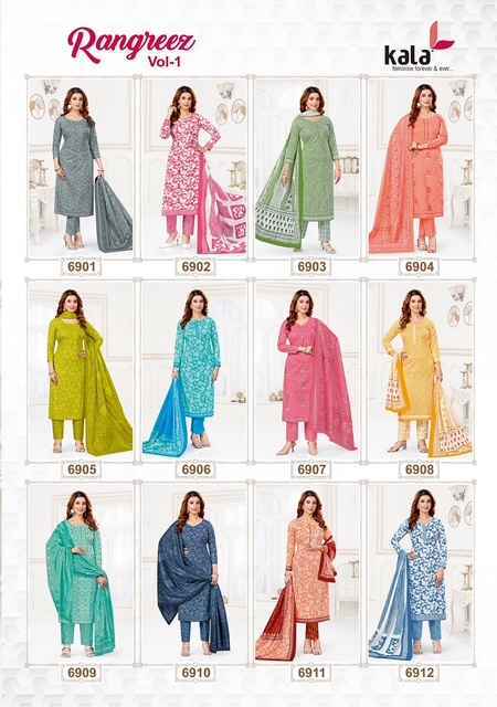 Kala Rangrez Vol 1 Cotton Dress Material Wholesale Price  ( 12 Pcs Catalog )