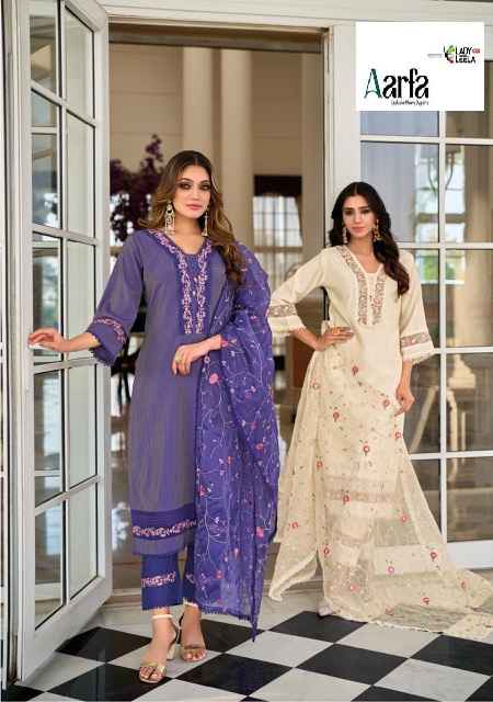 Lady Leela Aarfa Wholesale Readymade Pure Viscose Cotton Suits ( 6 pcs Catalogue )