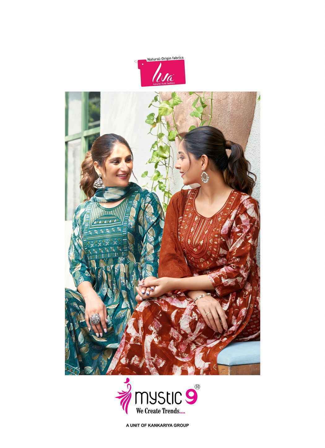 Mystic 9 Simran Vol 7 Rayon Anarkali Kurti Wholesale Price ( 8 Pcs Catalog )