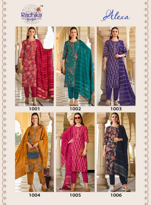 Radhika Lifestyle Alexa Vol 1 Silk Kurti Combo Wholesale Price ( 6 Pcs Catalog )