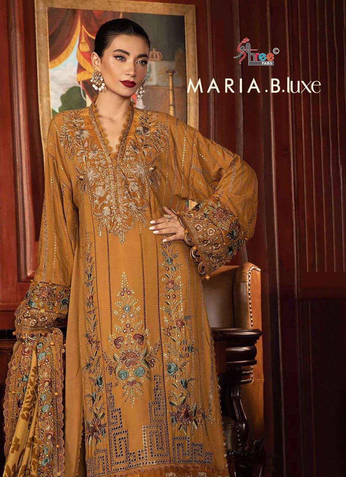 Shree Fabs Maria B Luxe Wholesale Viscouse Rayon Dress Material ( 3 pcs Catalogue )