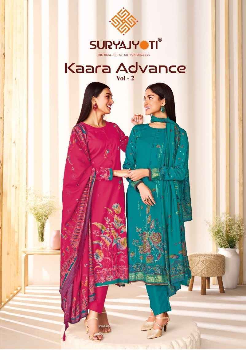 Suryajyoti Kaara Advance Vol 2 Wholesale Jam Satin Dress Material ( 6 pcs Catalogue )