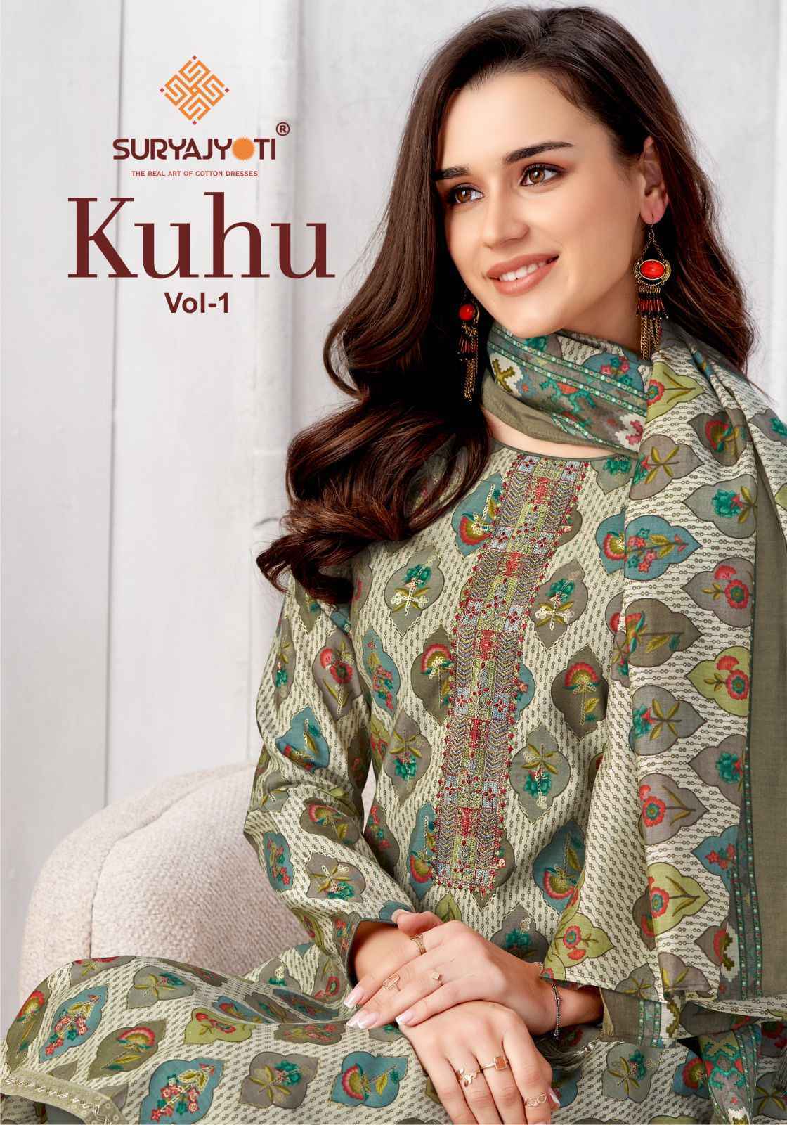 Suryajyoti Kuhu Vol 1 Wholesale Ladies Dress Material Online ( 8 Pcs Catalogue )