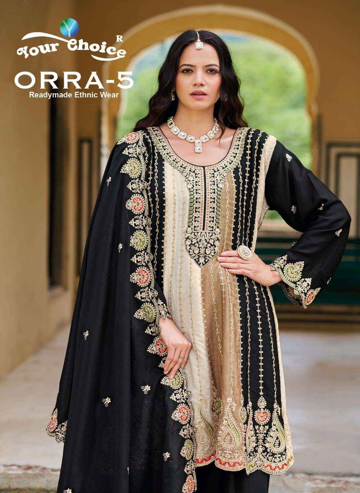 Your Choice Orra Vol 5 Readymade Designer Ladies Suit Wholesale Price ( 3 Pcs Catalog )