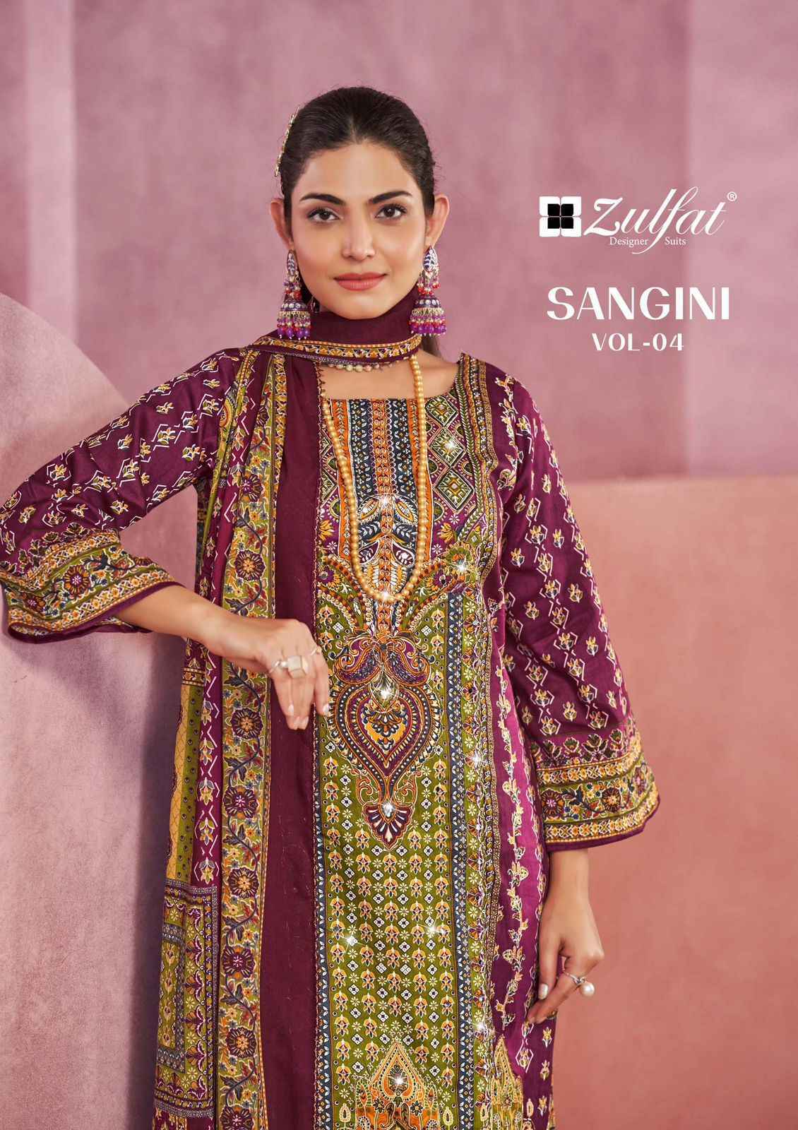 Zulfat Sangini Vol 4 Jam Cotton Dress Material Wholesale Price ( 6 Pcs Catalog )