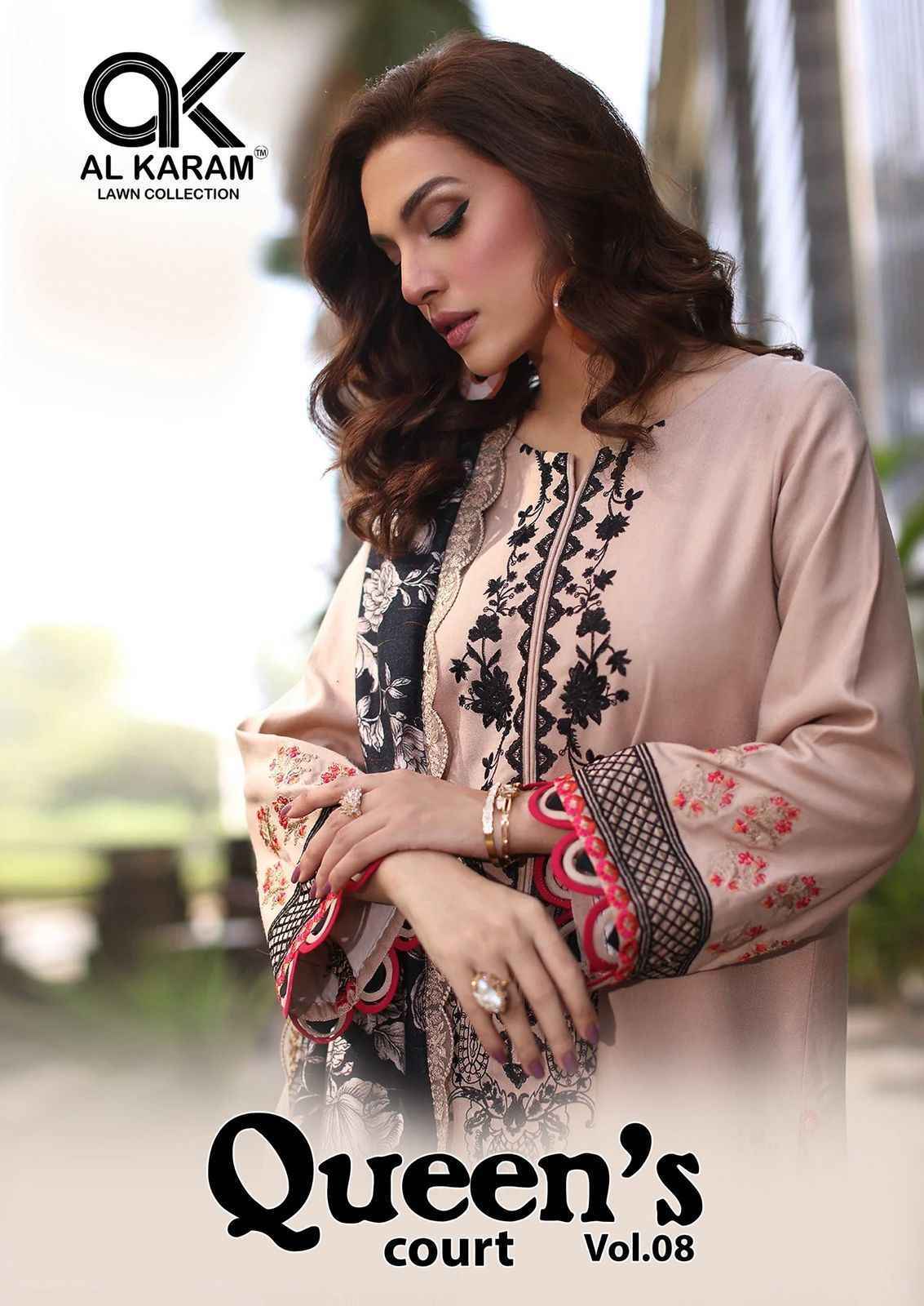 AL Karam Queens Court Vol 8 Wholesale Cotton Dress Material ( 6 pcs Catalogue )