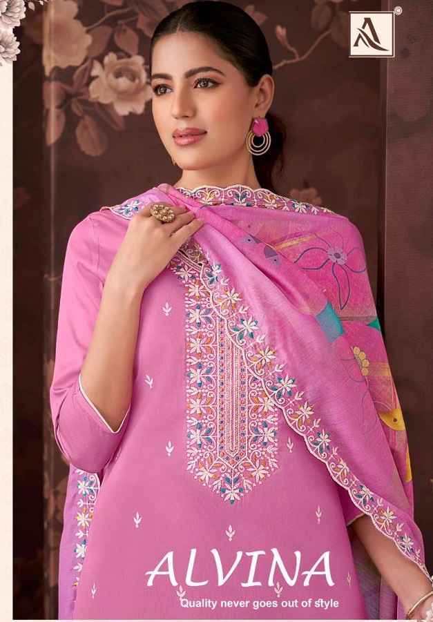 Alok Alvina Zam Wholesale Cotton Dress Material ( 6 pcs Catalogue )