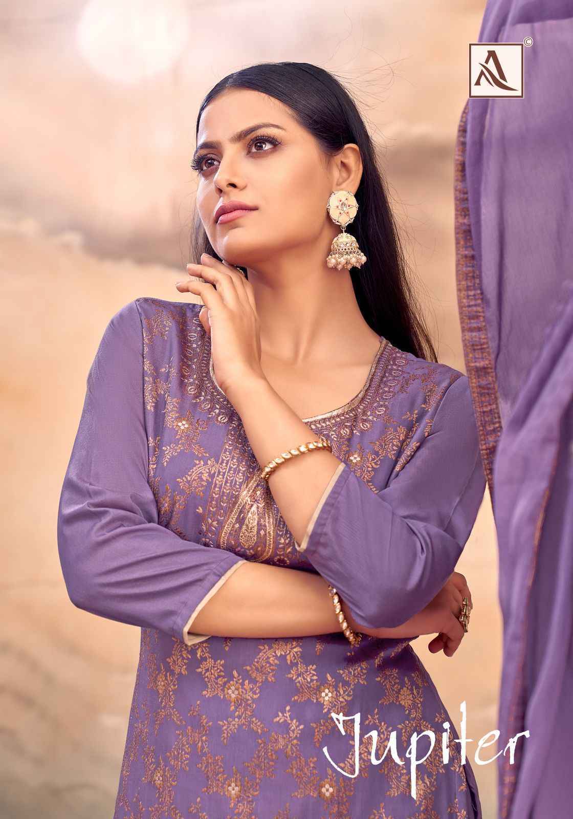 Alok Jupiter Musline Dress Material Wholesale Price ( 6 Pcs Catalog )